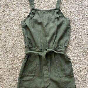 Old Navy Sleeveless Tie-Front Romper for Girls